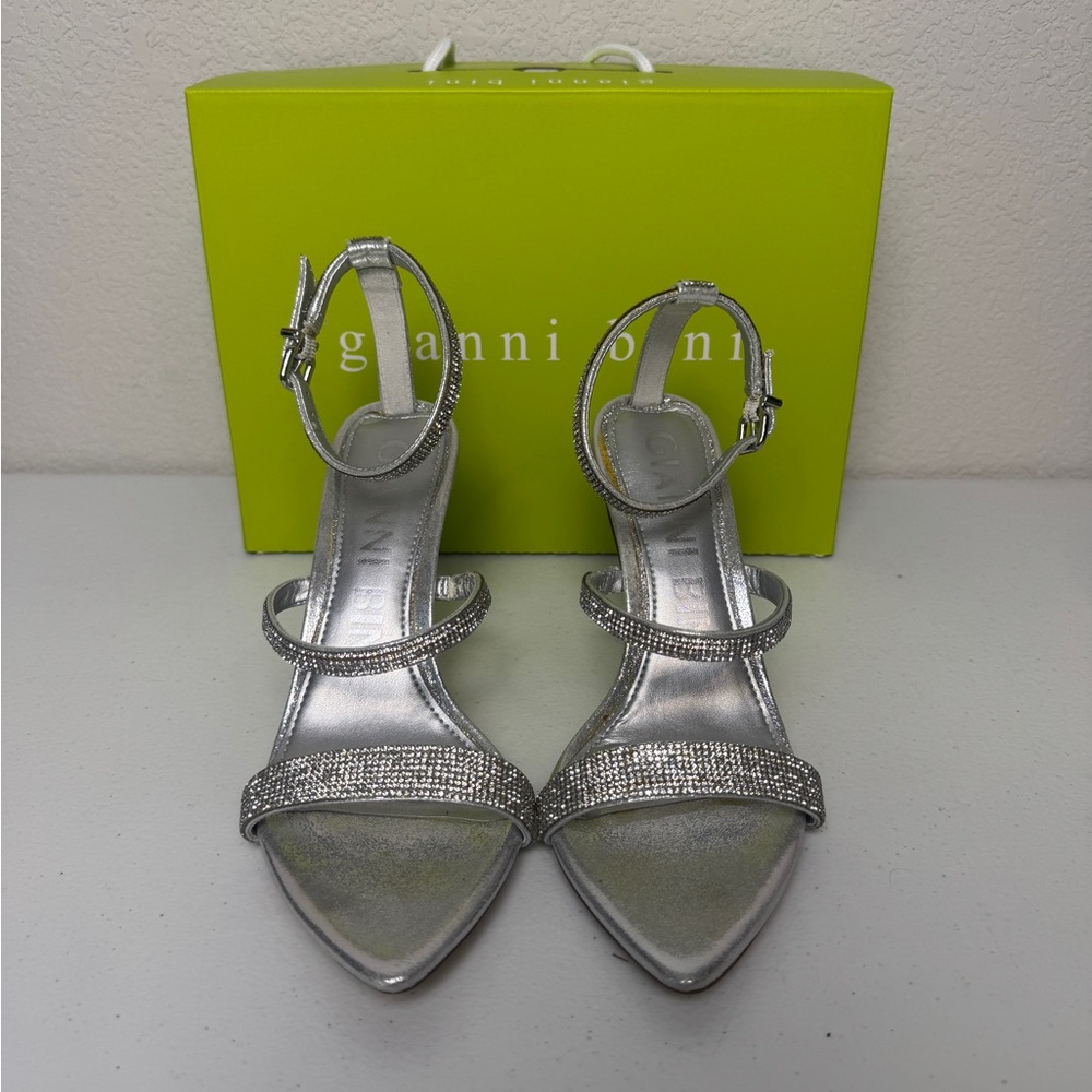 Gianni Bini Kyree Silver Stiletto Heels